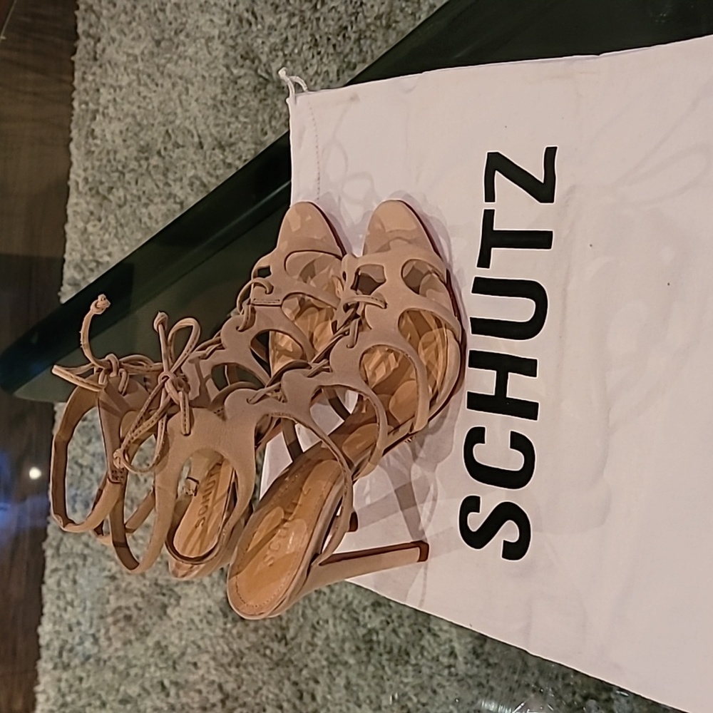 SCHUTZ Laurine oyster heels 7 - Picture 2 of 8